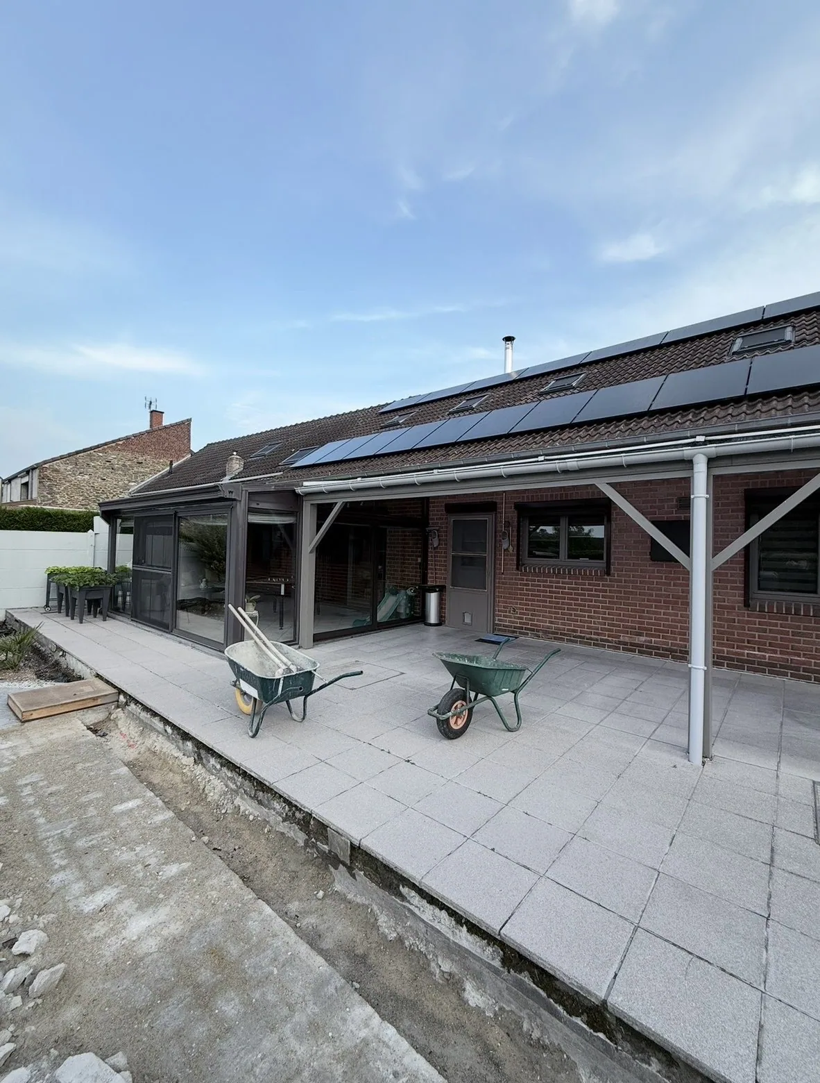 Ancienne terrasse avant les travaux d’aménagement